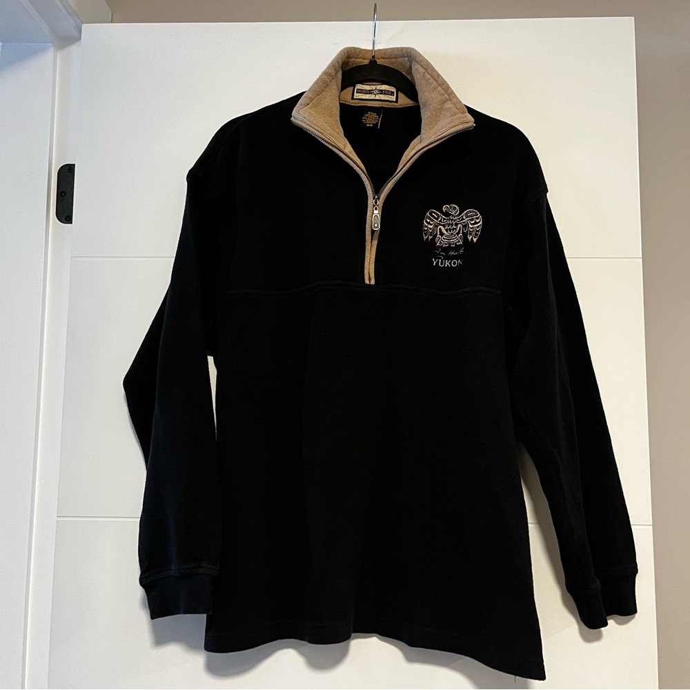 North End | Embroidered 1/3 Zip Sweatshirt